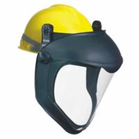 Uvex Uvex By Honeywell 763-S8505 Bionic Face Shield With Hard Hat Adapter; Black With Clear Lens; Polycarbonate 763-S8505